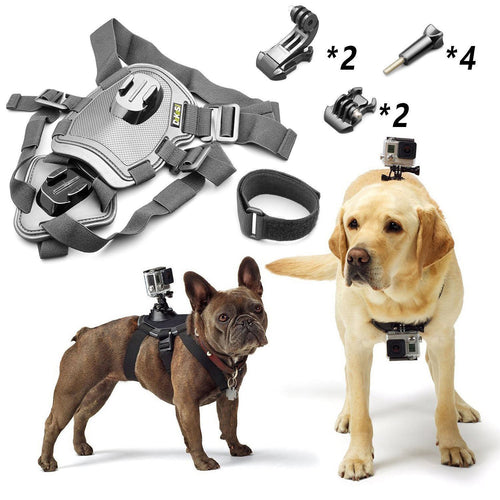 GoPro Fetch Dog Harness Chest Mount For Hero 5/4/3 Black Silver Sport Session