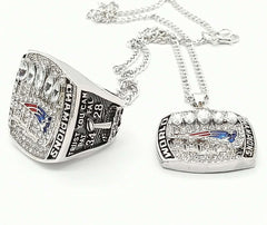 New England Patriots Championship 2016-2017  Ring Gift With Get 1 Free Necklace