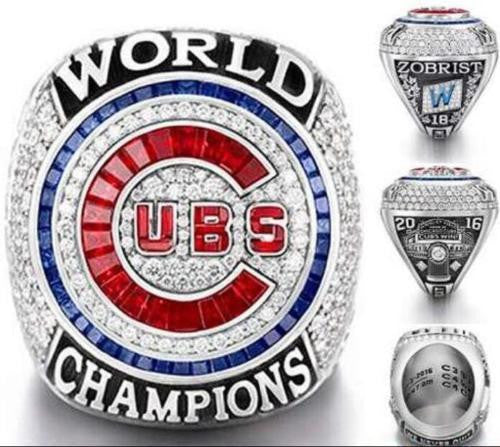 Chicago Cubs World Series Championship Ring 9-14 size For ZOBRIST Presale 2016