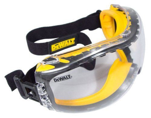 DEWALT DPG82-11C Concealer Clear Anti-Fog Dual Mold Safety Goggle - New