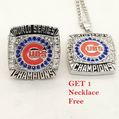 Nice Gift 2016 Chicago CUBS Baseball  Championship Ring With Get 1 Free Necklace