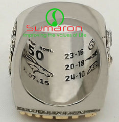 2015 Denver Broncos Super Bowl Championship Ring Miller Fan Gifts