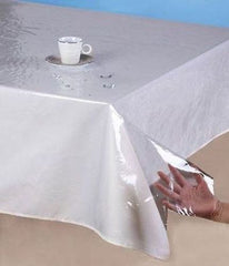 Clear Vinyl Heavy Duty Clear Plastic Tablecloth Cover Spills Protector 60x84