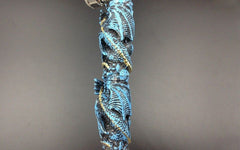 Nice Unique Blue Dragon model Metal tobacco pipe weed pipe smoking pipe weed