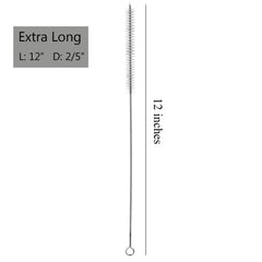 Simple Drink Straw Cleaning Brush Kit, 5-size, 6-piece Straw Cleaner