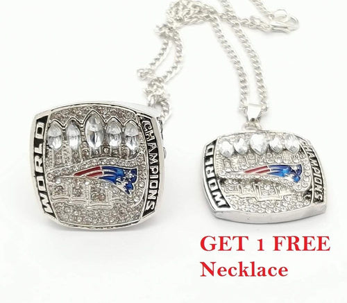 New England Patriots Championship 2016-2017  Ring Gift With Get 1 Free Necklace