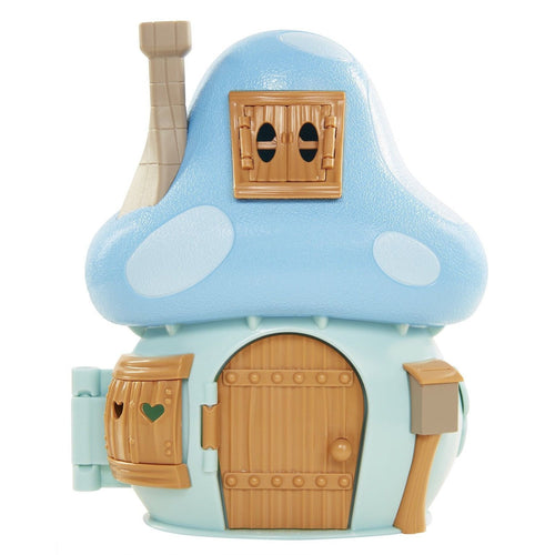 Smurfs The Lost Village Mushroom House Playset with Brainy Smurf Figure Freeship