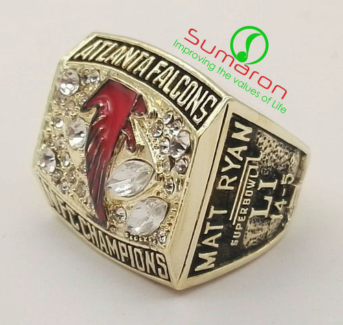 Ring Present High Quality 2016 Atlanta Falcons Championship Ring Solid Men Fan