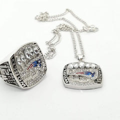 New England Patriots Championship 2016-2017  Ring Gift With Get 1 Free Necklace