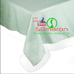 Clear Vinyl Heavy Duty Clear Plastic Tablecloth Cover Spills Protector 60x84