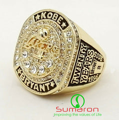 LA LAKERS KOBE  Bryant Twenty Years black mamba retirement Champion Ring